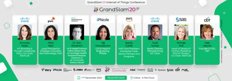 The IoT Community Announces Its Exclusive Agenda for the IoT Grand Slam 2020 Virtual Conference, Its Thirteenth Internet of Things Event, Commencing December 11th, 2020