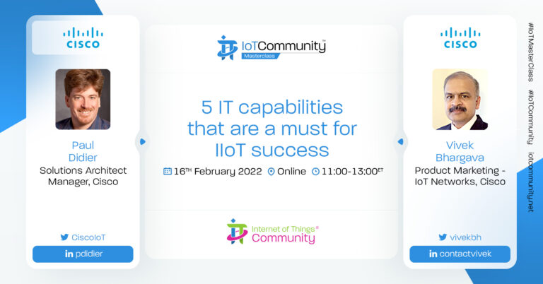 IoT MasterClass – 5 IT capabilities that are a must for IIoT success