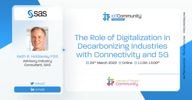 IoT MasterClass – The Role of Digitalization in Decarbonizing Industries with Connectivity and 5G