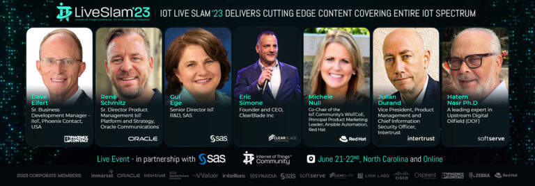 The IoT Community Announces its Exclusive Agenda for the IoT Slam Live 2023 Conference in Cary, North Carolina, USA and Online hosted at the SAS Global Headquarters