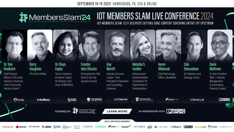 The IoT Community Announces its Exclusive Agenda for the inaugural IoT Community Members Slam Live 2024 Conference in Harrisburg, Pennsylvania, USA and Online hosted at the Phoenix Contact US Headquarters