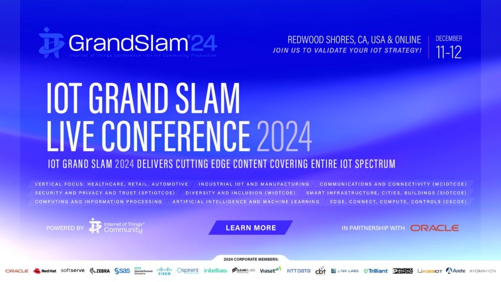 IoT Community announcement: IoT Community to Host IoT Grand Slam Live 2024 and Second Annual…
