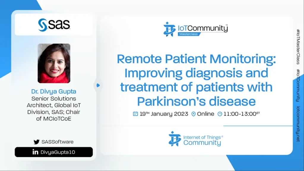 Remote patient monitoring Masterclass on Parkinson’s disease