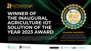 IoT Slammys Precision Agriculture IoT Solution of the Year award graphic