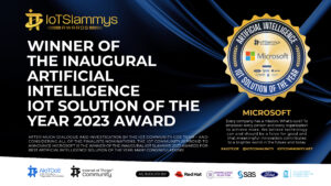 IoT Slammys Artificial Intelligence IoT Solution of the Year award graphic