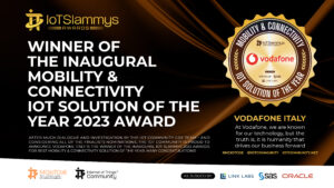 IoT Slammys Mobility and Connectivity IoT Solution of the Year award graphic