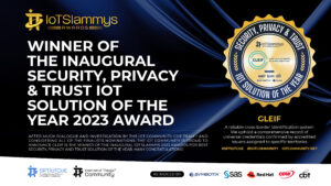 IoT Slammys Security, Privacy and Trust IoT Solution of the Year award graphic