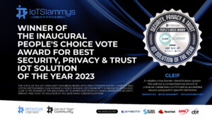 IoT Slammys Security, Privacy and Trust IoT Solution of the Year award graphic